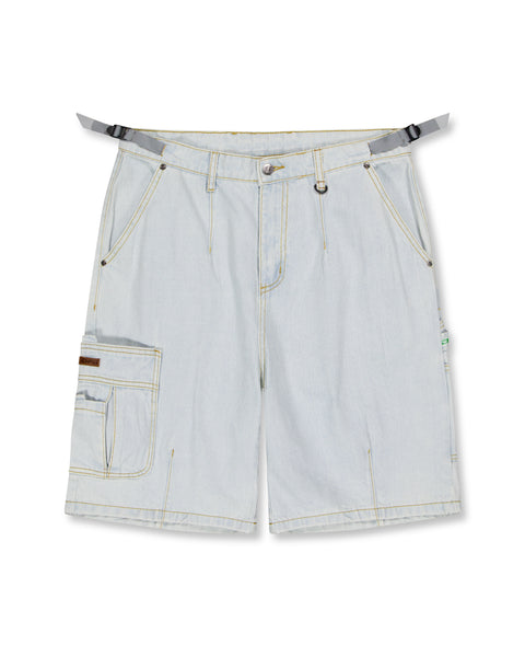 DENIM UTILITY SHORTS